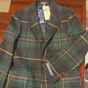 Polo by Ralph Lauren Boys 12 Holiday Tartan Plaid Wool in Blazers, NWT